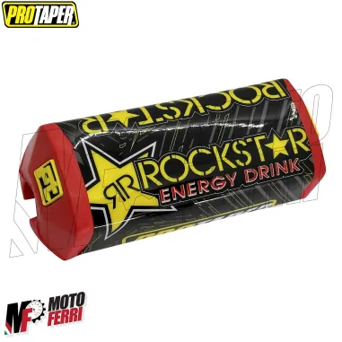 MF6855 Paracolpi Manubrio Traversa Rockstar Rosso Universale Scooter Cross Moto