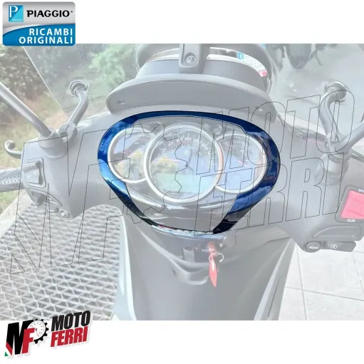 MF6858 Cornice Strumentazione Blu Originale Piaggio Beverly 300 350 (2010/2020)