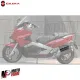 MF6860 Protezione Griglia Marmitta Superiore Originale Gilera GP800 (2007/2012)