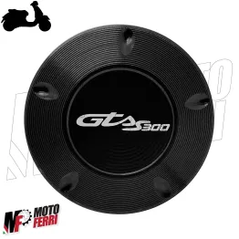MF6870 Tappo Serbatoio Benzina Alluminio CNC Nero per Vespa GTS 300 2