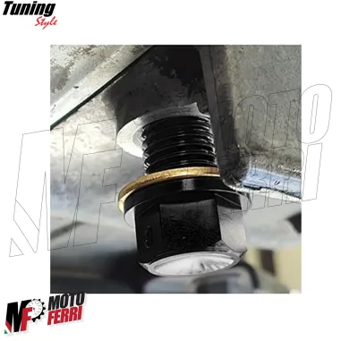 MF6875 - Tappo Olio CNC Magnetico Coppa Motore M12 x 1.5 + Guarnizione + O-Ring
