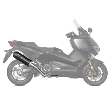 MF6876 Scarico Marmitta Completo MIVV TMAX 530 - 2017 2018 2019 Oval Black