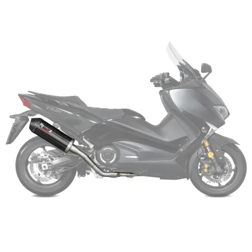 MF6876 Scarico Marmitta Completo MIVV TMAX 530 - 2017 2018 2019 Oval Black