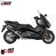 MF6876 Scarico Marmitta Completo MIVV TMAX 530 - 2017 2018 2019 Oval Black