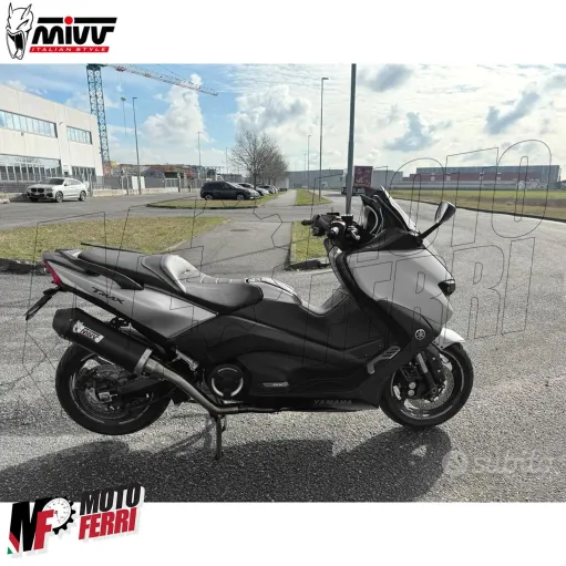 MF6876 Scarico Marmitta Completo MIVV TMAX 530 - 2017 2018 2019 Oval Black