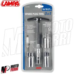 MF5666 Chiave Candela Snodata 16 / 18 / 21 Universale Auto Moto Scooter Vespa 2