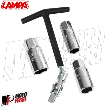 MF5666 Chiave Candela Snodata 16 / 18 / 21 Universale Auto Moto Scooter Vespa