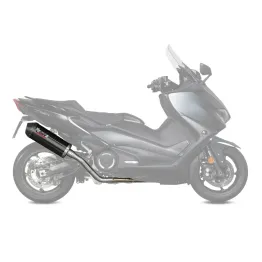 MF6876 Scarico Marmitta Completo MIVV Tmax 560 2020 2021 Oval Black Omologato