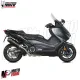 MF6876 Scarico Marmitta Completo MIVV TMAX 560 2020 2021 Oval Black Omologato