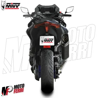 MF6877 Scarico Marmitta Completo MIVV SR-1 Tmax 560 mod 2022 2023 2024 Inox Nero