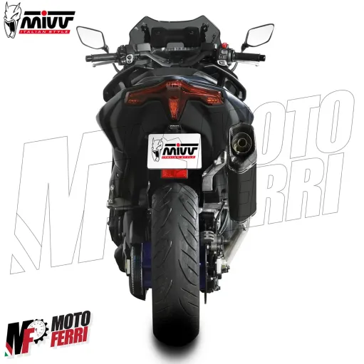 MF6877 Scarico Marmitta Completo MIVV SR-1 Tmax 560 mod 2022 2023 2024 Inox Nero