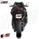 MF6877 Scarico Marmitta Completo MIVV SR-1 Tmax 560 mod 2022 2023 2024 Inox Nero