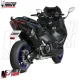 MF6877 Scarico Marmitta Completo MIVV SR-1 Tmax 560 mod 2022 2023 2024 Inox Nero
