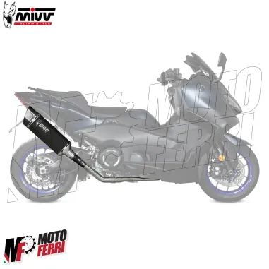 MF6877 Scarico Marmitta Completo MIVV SR-1 Tmax 560 mod 2022 2023 2024 Inox Nero