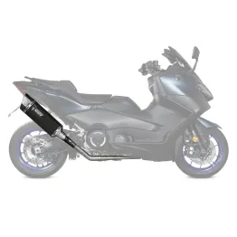 MF6877 Scarico Marmitta Completo MIVV SR-1 Tmax 560 mod 2022 2023 2024 Inox Nero