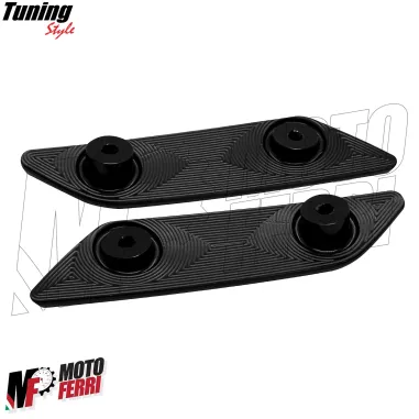 MF6881 Tappi Coperchi Specchietti CNC Nero per Yamaha TMax 560 2022 2023 2024