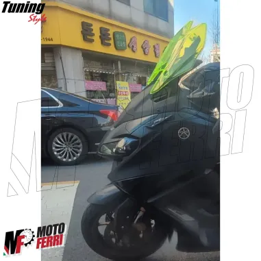 MF6881 Tappi Coperchi Specchietti CNC Nero per Yamaha TMax 560 2022 2023 2024