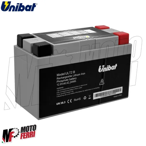 MF6888 Batteria Litio Unibat YTX12-BS per Kawasaki ER-6N ER-6F dal 2006 al 2014