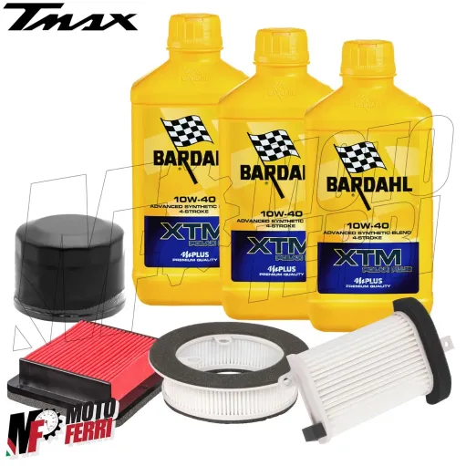 MF6895 Kit Tagliando TMax 500 2008 / 2011 - Filtri Aria Olio Bardahl XTM 10W40