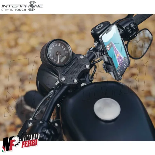 MF6899 Porta Cellulare Supporto Smartphone Manubrio Moto + Antivibrante Crab PRO