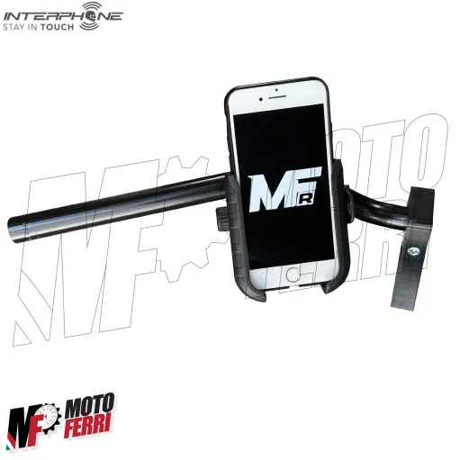 MF6899 Porta Cellulare Supporto Smartphone Manubrio Moto + Antivibrante Crab PRO