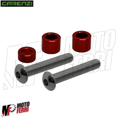 MF6908 Stop Bielletta Frizione per Moto Minarelli AM6 by Carenzi Alluminio Rosso