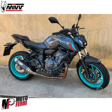 MF6910 Scarico Marmitta Completo MIVV per MT-07 mod 2021/2024 GP Pro Omologato