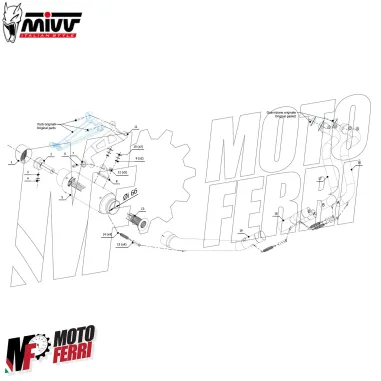 MF6910 Scarico Marmitta Completo MIVV per MT-07 mod 2021/2024 GP Pro Omologato