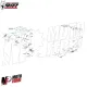 MF6910 Scarico Marmitta Completo MIVV per MT-07 mod 2021/2024 GP Pro Omologato