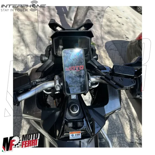 MF6899 Porta Cellulare Supporto Smartphone Manubrio Moto + Antivibrante Crab PRO