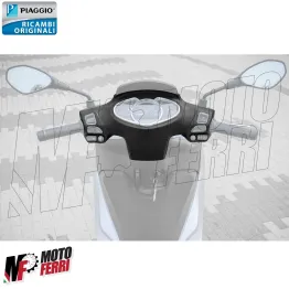 MF6915 Coprimanubrio Posteriore Nero Originale Piaggio Medley 125 150 2016/2019 2