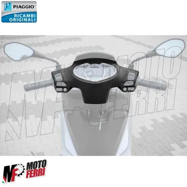 MF6915 Coprimanubrio Posteriore Nero Originale Piaggio Medley 125 150 2016/2019