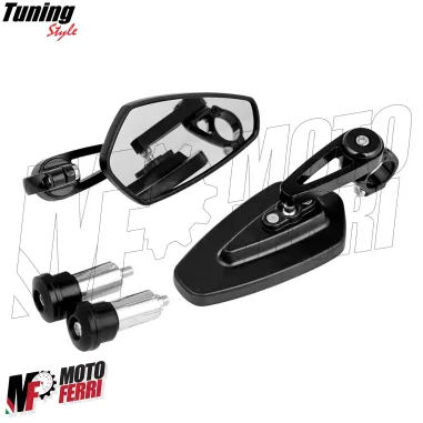 MF4975 Specchietti Bar End da Manubrio Sport Pro Universale Moto Scooter