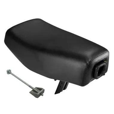 MF6928 Sella Lunga Grillo in Pelle con Scritta Logo Piaggio + Gancio Portaborse