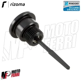 MF0957 - TAPPO CONTROLLO OLIO MOTORE ALLUMINIO RIZOMA PIAGGIO VESPA GTS 300 IE 2
