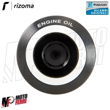 MF0957 - TAPPO CONTROLLO OLIO MOTORE ALLUMINIO RIZOMA PIAGGIO VESPA GTS 300 IE