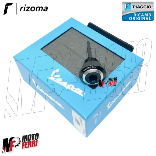 MF0957 - TAPPO CONTROLLO OLIO MOTORE ALLUMINIO RIZOMA PIAGGIO VESPA GTS 300 IE