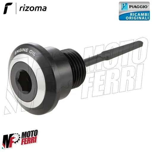 MF0957 - TAPPO CONTROLLO OLIO MOTORE ALLUMINIO RIZOMA PIAGGIO VESPA GTS 300 IE
