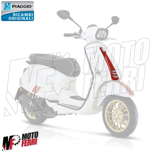MF6935 Nasello Anteriore Rosso per Vespa Primavera Sprint 50 125 150 dal 2018