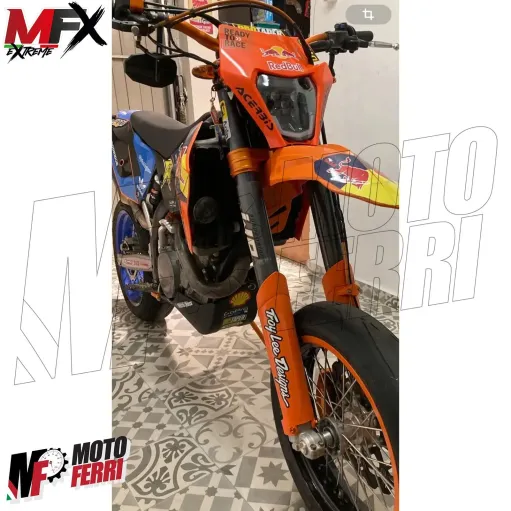 MF5358 Mascherina Faro Led Arancione V-Face Universale Cross Enduro KTM GasGas