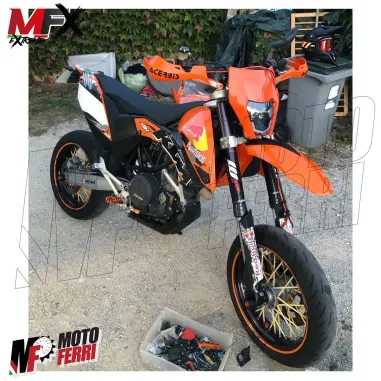 MF5358 Mascherina Faro Led Arancione V-Face Universale Cross Enduro KTM GasGas