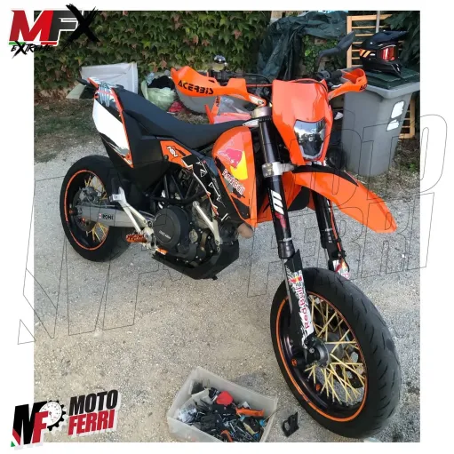 MF5358 Mascherina Faro Led Arancione V-Face Universale Cross Enduro KTM GasGas