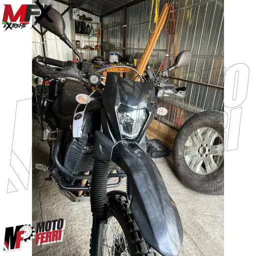 MF5358 Mascherina Faro Led Nero V-Face Universale Cross Enduro KTM GasGas Honda
