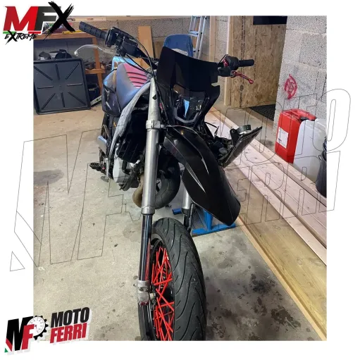 MF5358 Mascherina Faro Led Nero V-Face Universale Cross Enduro KTM GasGas Honda