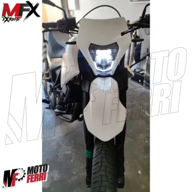 MF5358 Mascherina Faro Led Bianca V-Face Universale Cross Enduro KTM GasGas
