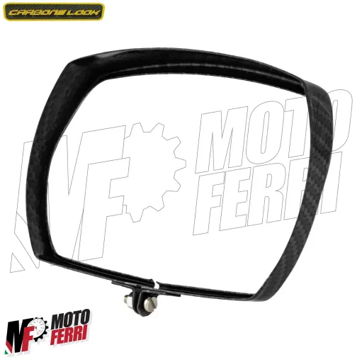 MF4844 Cornice Ghiera Faro Fanale Anteriore Vespa 50 Special Effetto Carbonio