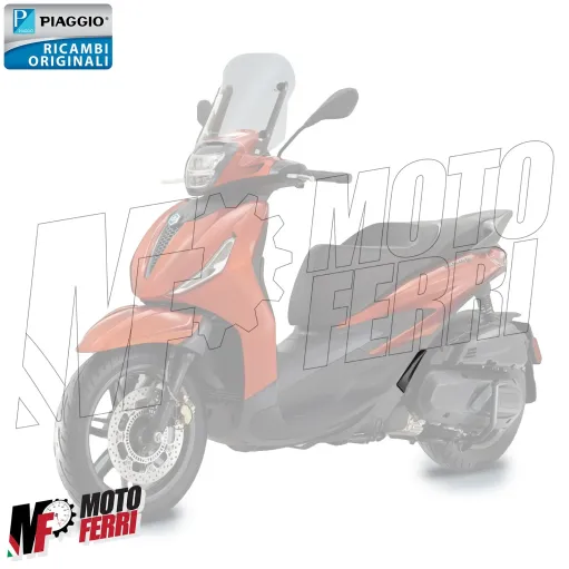 MF6945 Pedalino Poggiapiedi Sinistro Nero Piaggio Beverly 300 400 HPE 2021/2024