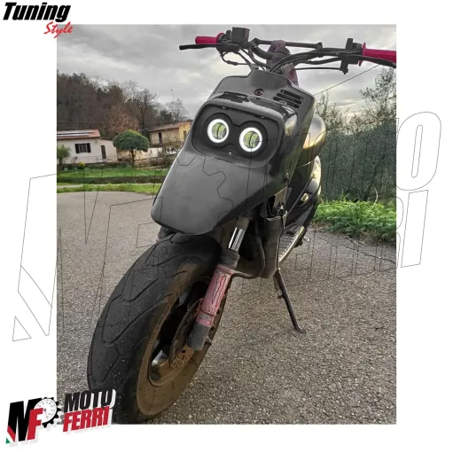 MF6946 Faro Fanale Led MBK Booster Spirit R Yamaha Angel Eye Anteriore by EVOK