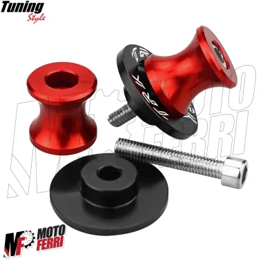 MF6955 Nottolini Benelli TRK 502 / X Supporti Cavalletto Posteriore Rosso Nero