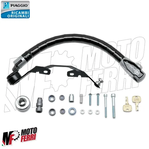 MF6961 - Catena Antifurto Blocca Sella Manubrio per Piaggio Beverly 300 400 HPE